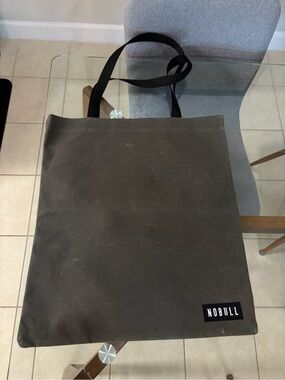 NOBULL Gray Canvas Tote with Black Straps